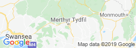 Merthyr Tydfil map